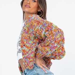 Princess Polly Candy Cardigan- size M/L